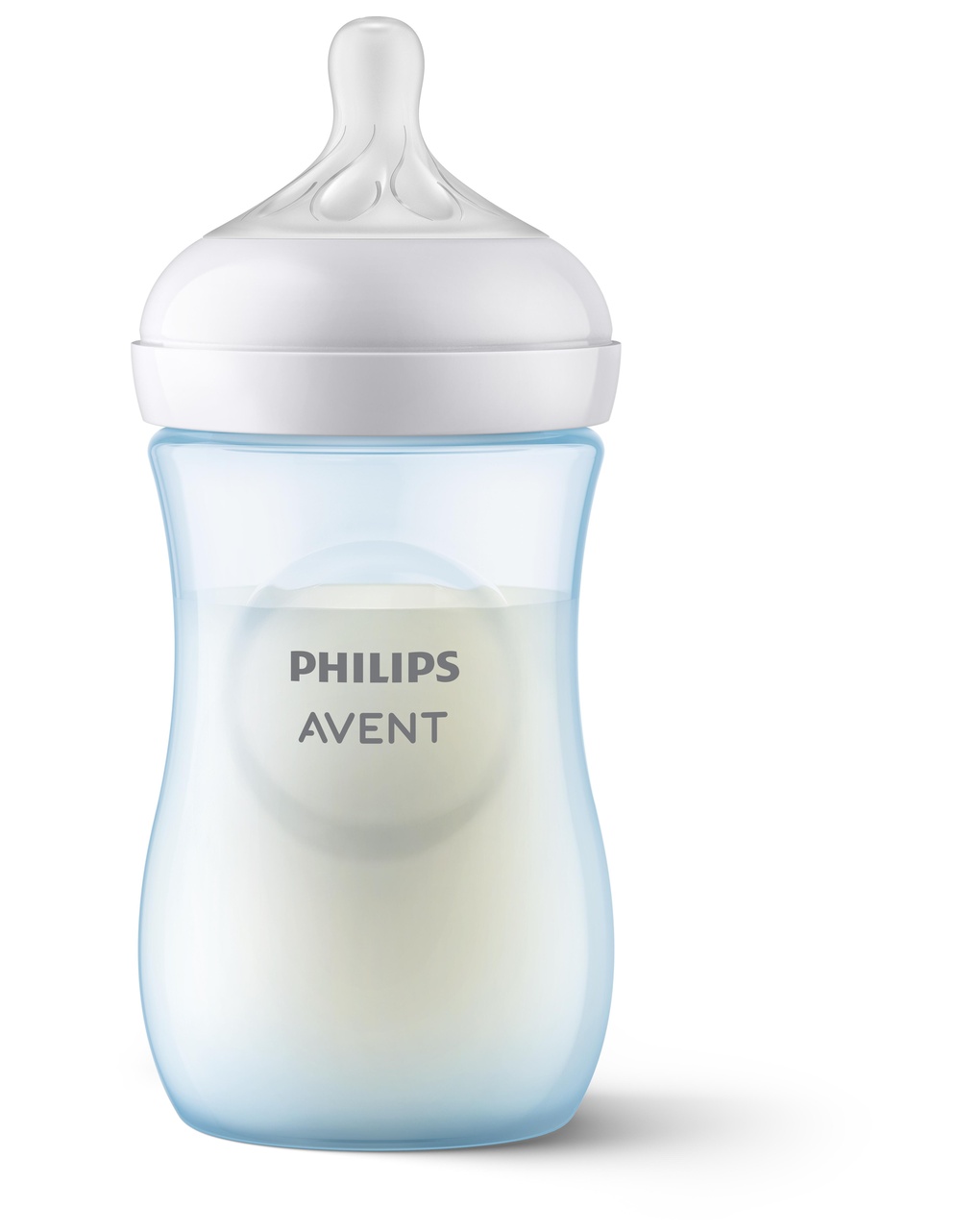 Biberon natural response azzurro 260 ml, con tettarella flusso 3 (medio). età consigliata: 3-6m. biberon 1 pz: scy903/21 - philips avent