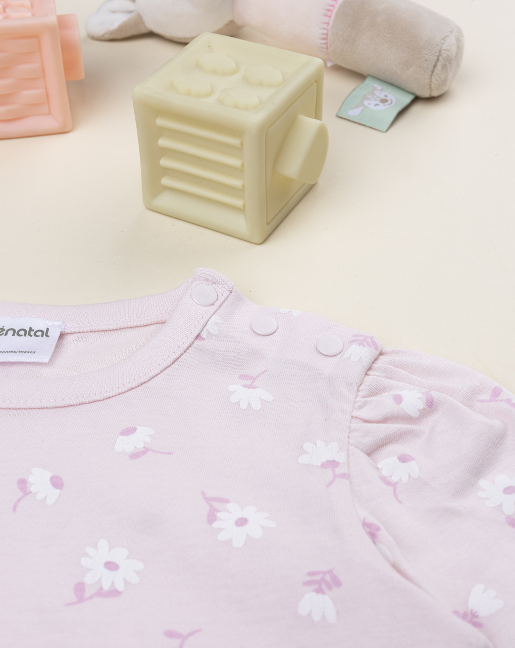 Pigiama 2 pezzi bimba rosa margherite