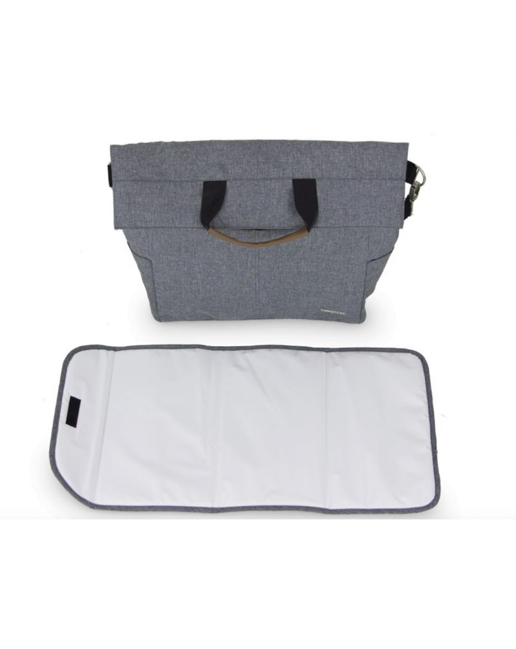 Borsa mamma grigio melange-nero - bumprider