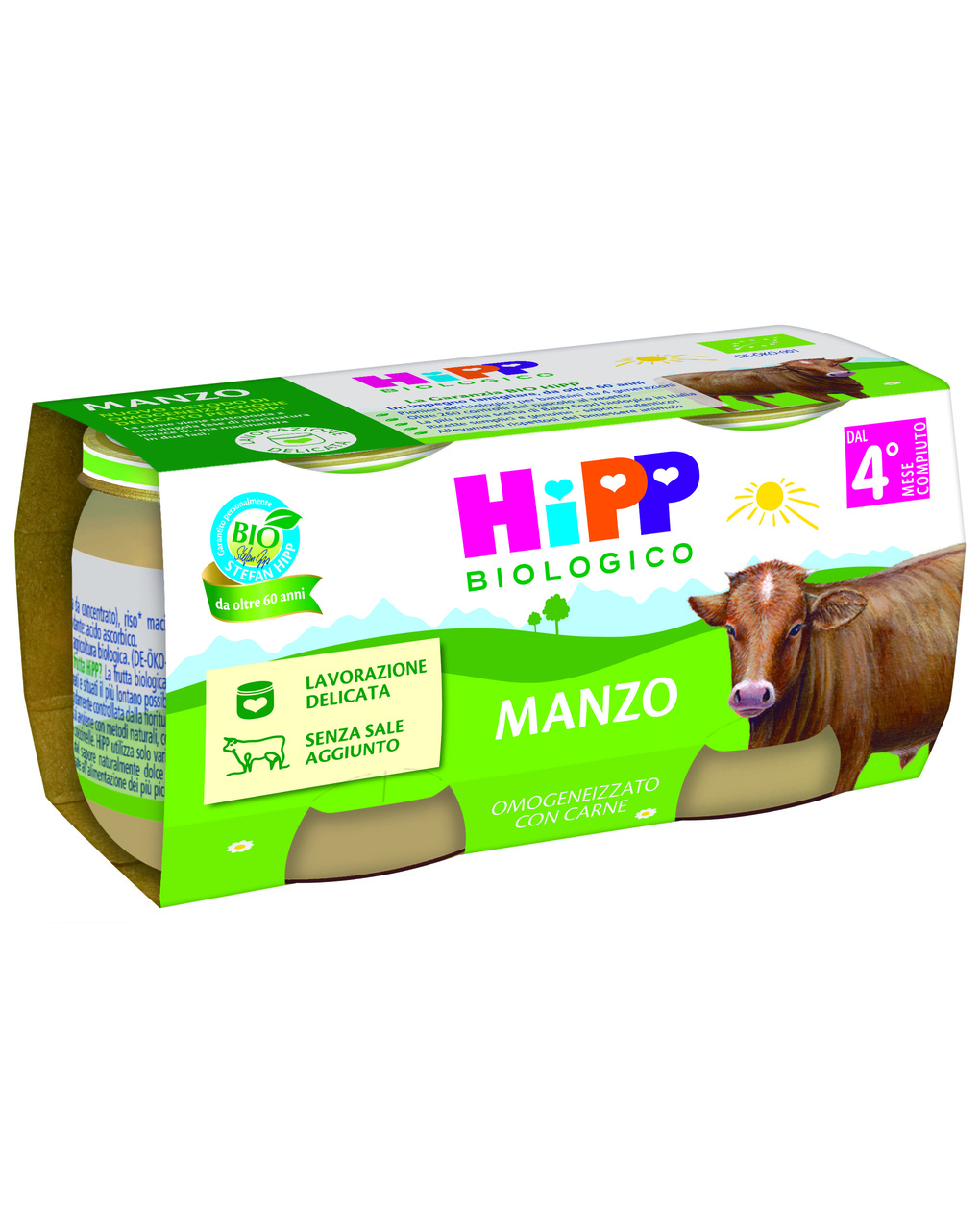 Omogeneizzato manzo 2x80g bio - hipp