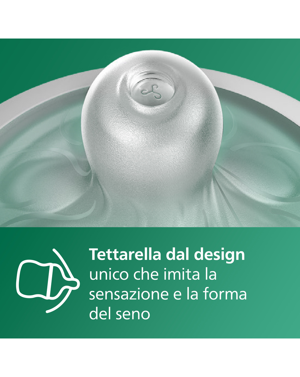 Biberon natural response in vetro 120 ml, con tettarella flusso 2 (lento). età consigliata: 0-3m. biberon 1 pz: scy930/01 - philips avent