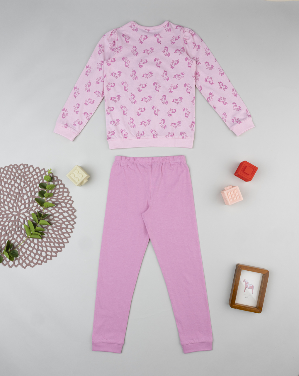 Pigiama lungo  bambina unicorni