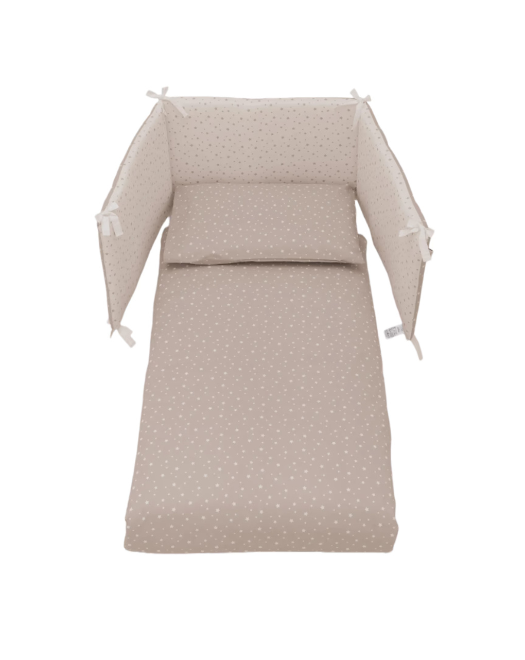 Completo piumone 4 pezzi stelline bear tortora - italbaby