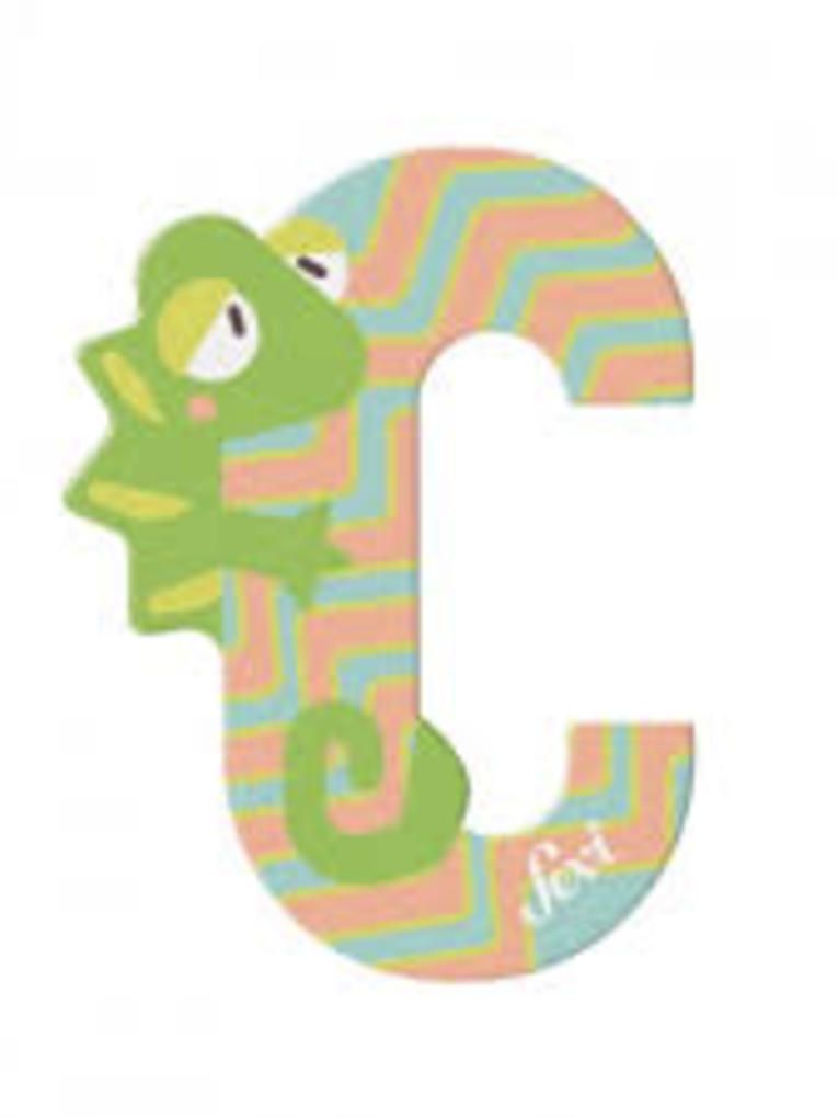 Lettera c camaleonte