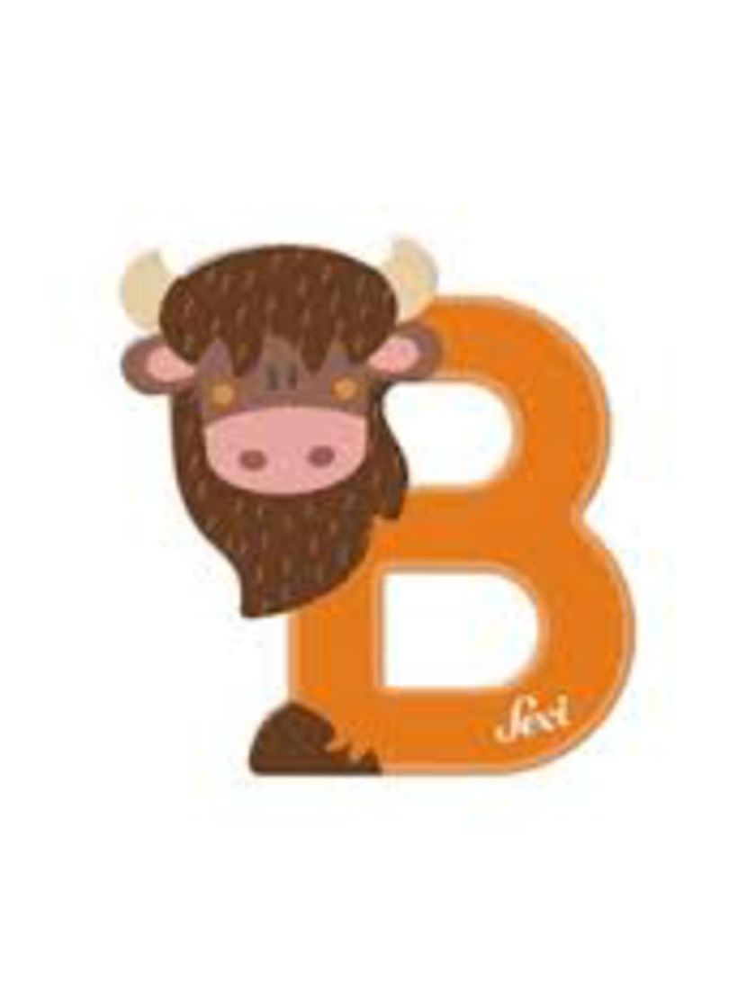 Lettera b bisonte