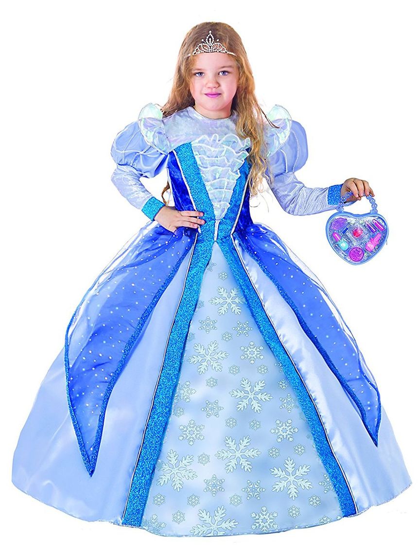 Costume bambina principessa delle nevi (4-5 anni)