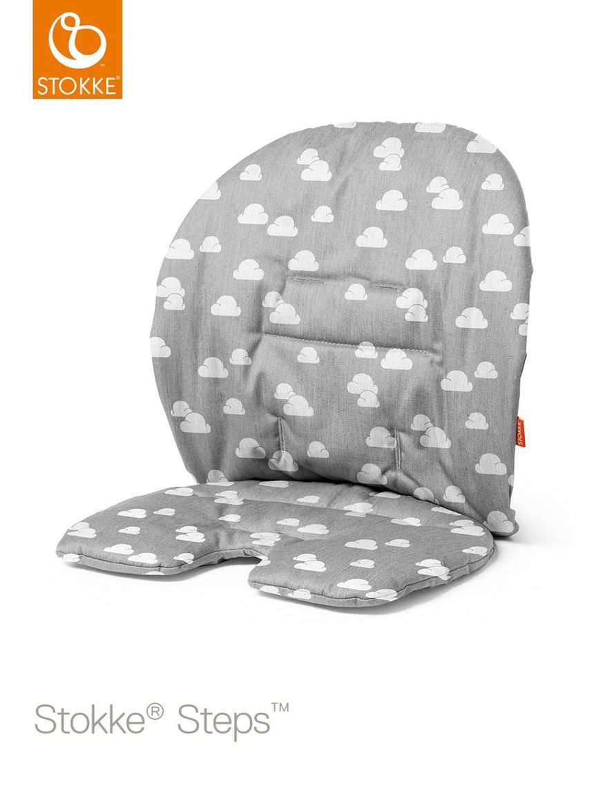 Cuscino stokke® steps baby set - grey clouds