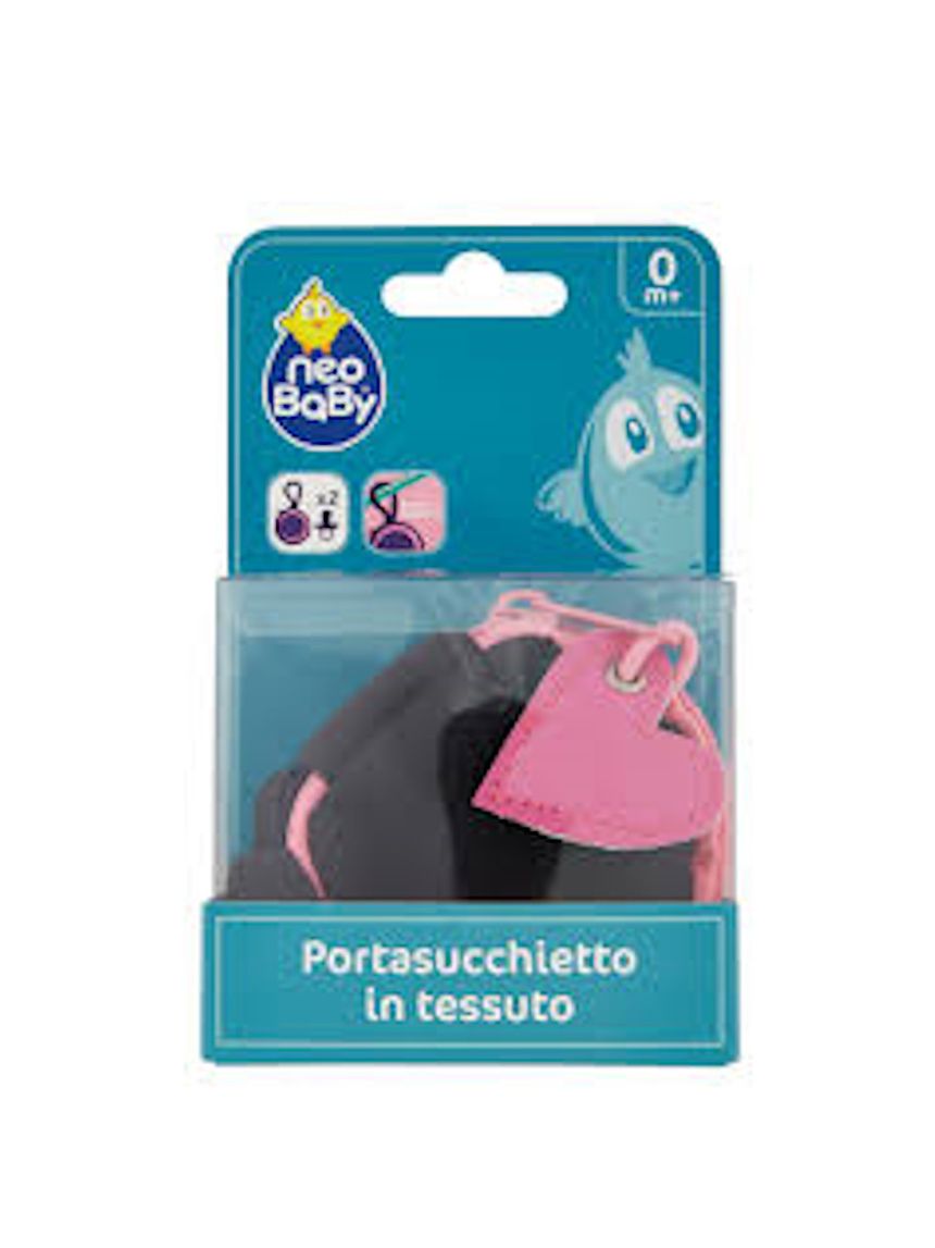 Portasucchietto in tessuto rosa neobaby