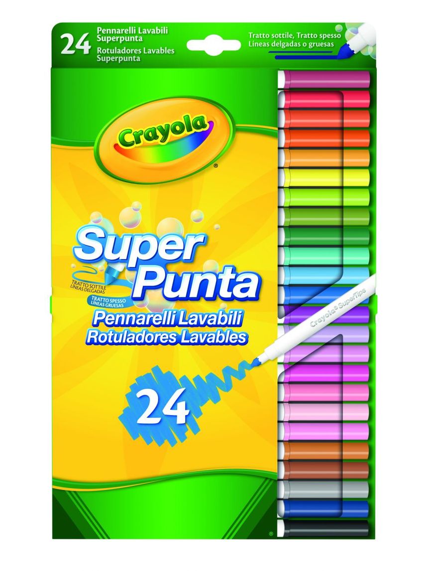 Crayola - 24 colori fibra superpunta
