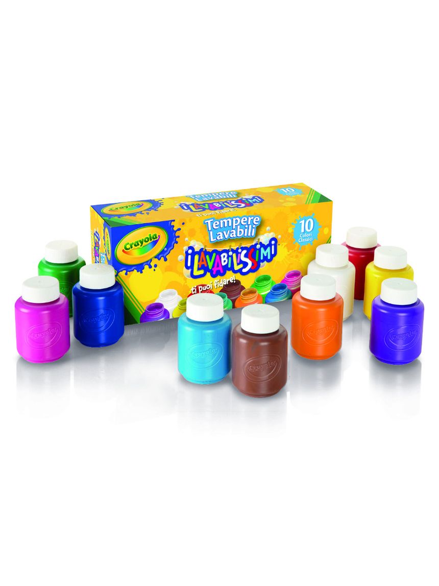 Crayola - 10 tempere lavabili
