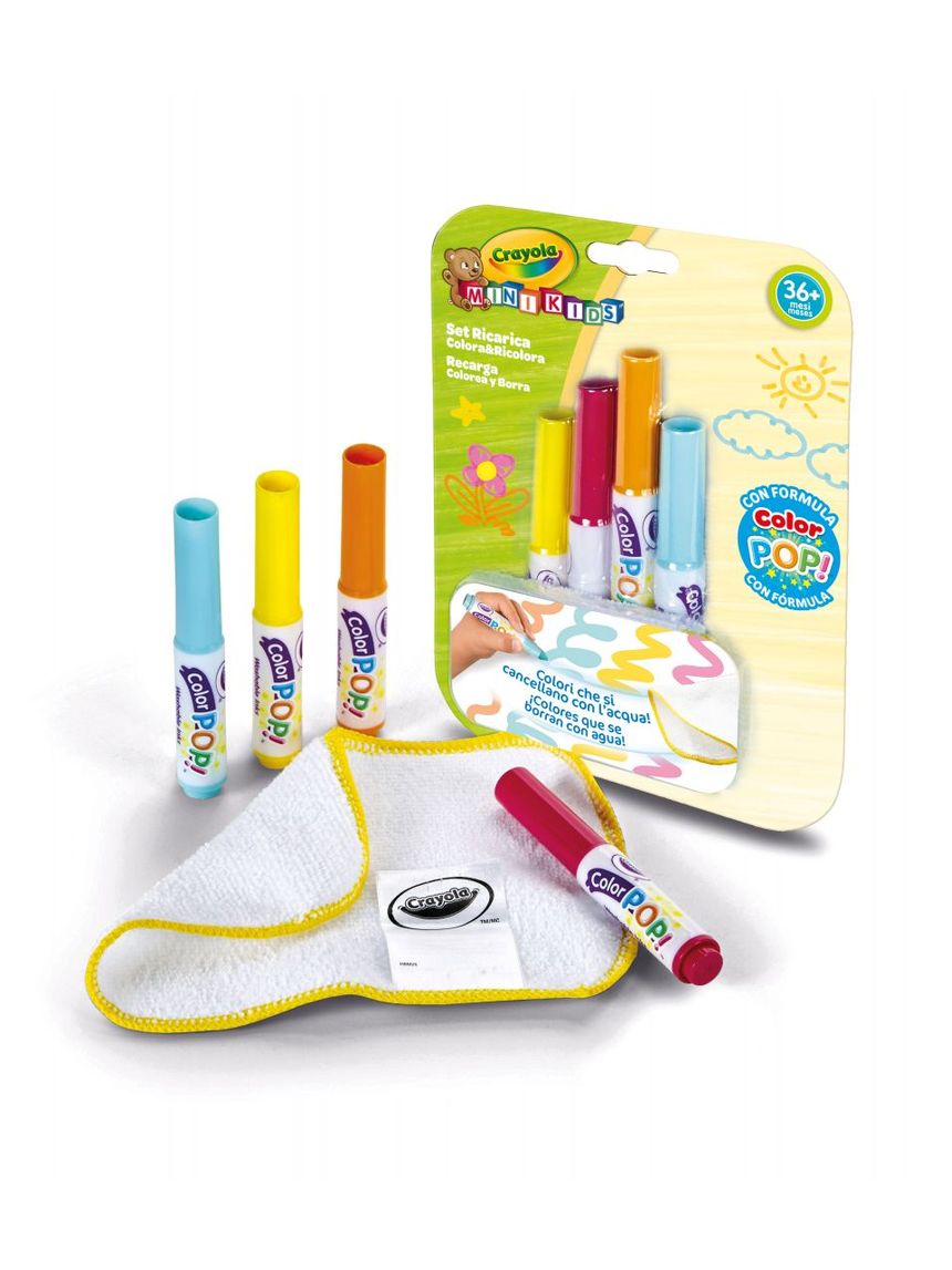 Crayola - ricarica tappetone colora & ricolora mini kids