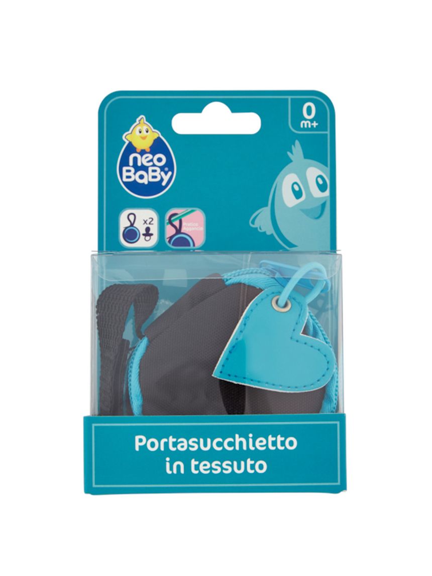 Portasucchietto in tessuto azzurro neo baby