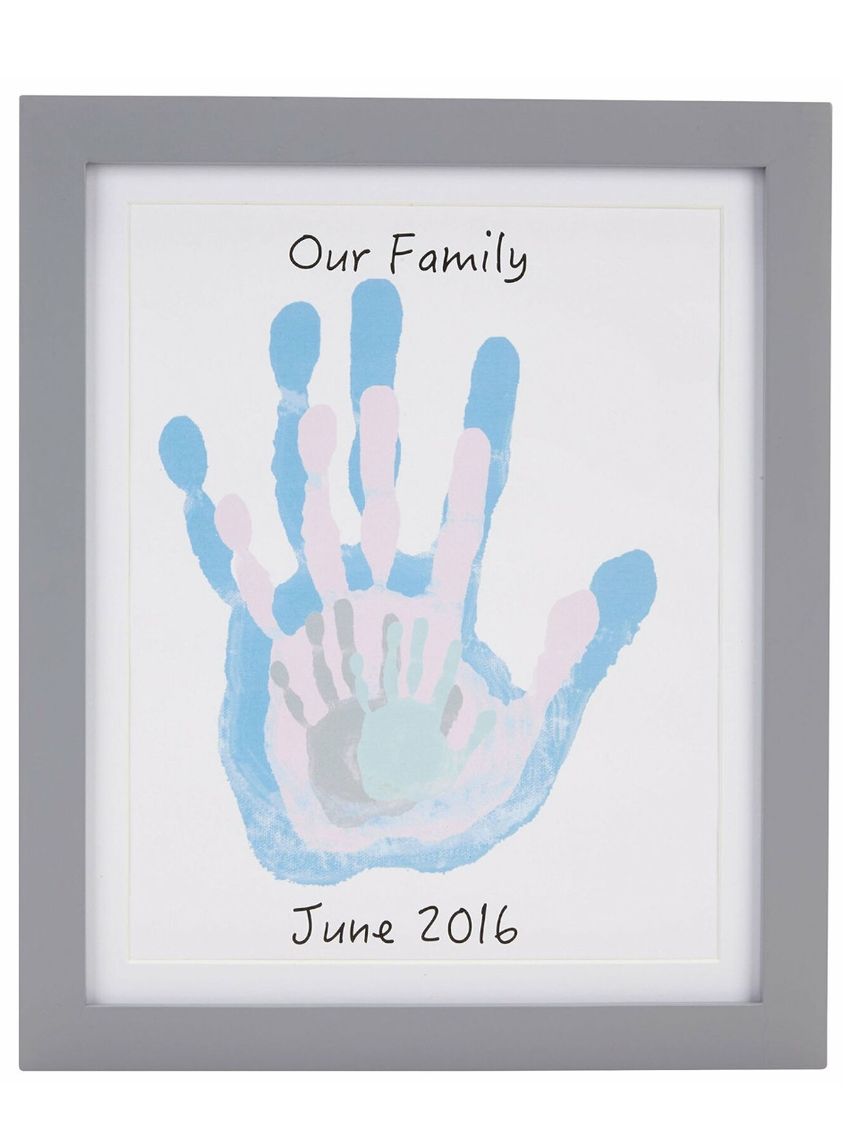 Family handprint frame