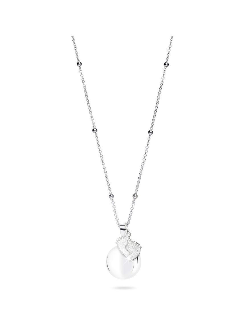 Chiama angeli ciondolo piedini argentati