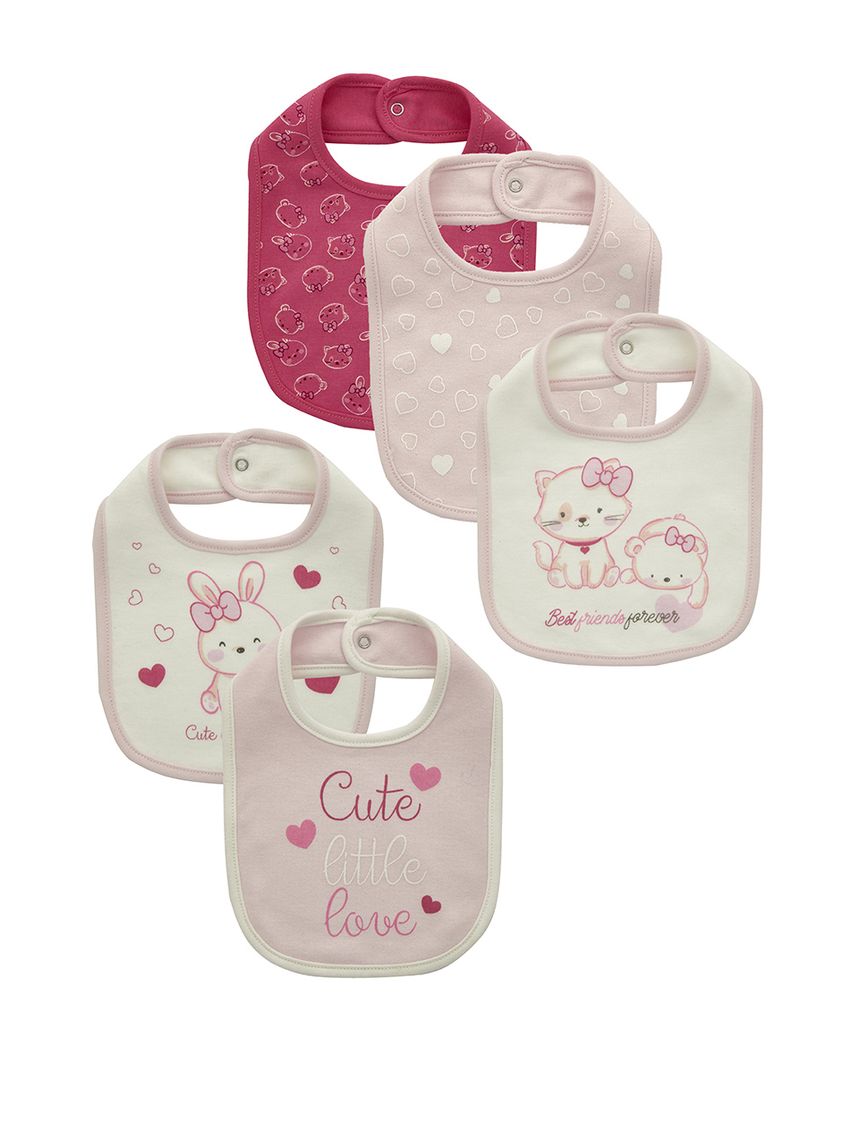 Pack x5 bavaglini interlock