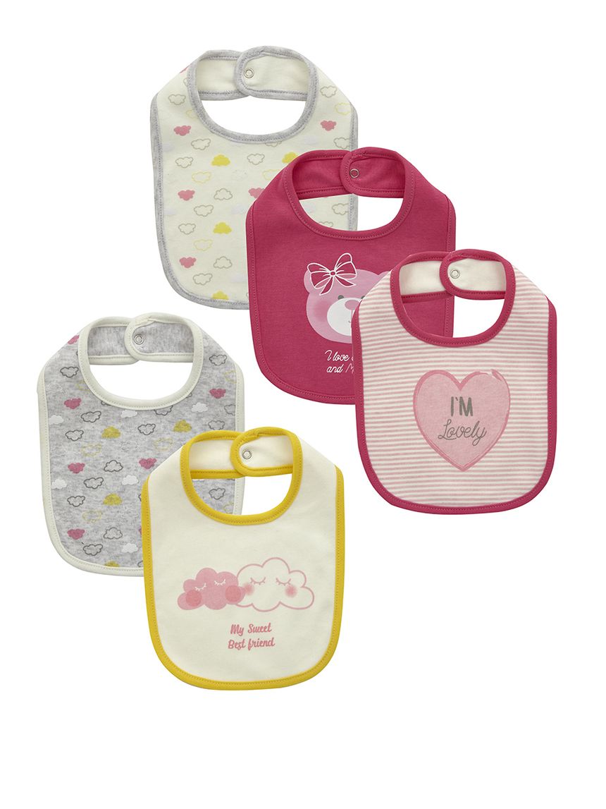 Pack x5 bavaglini interlock