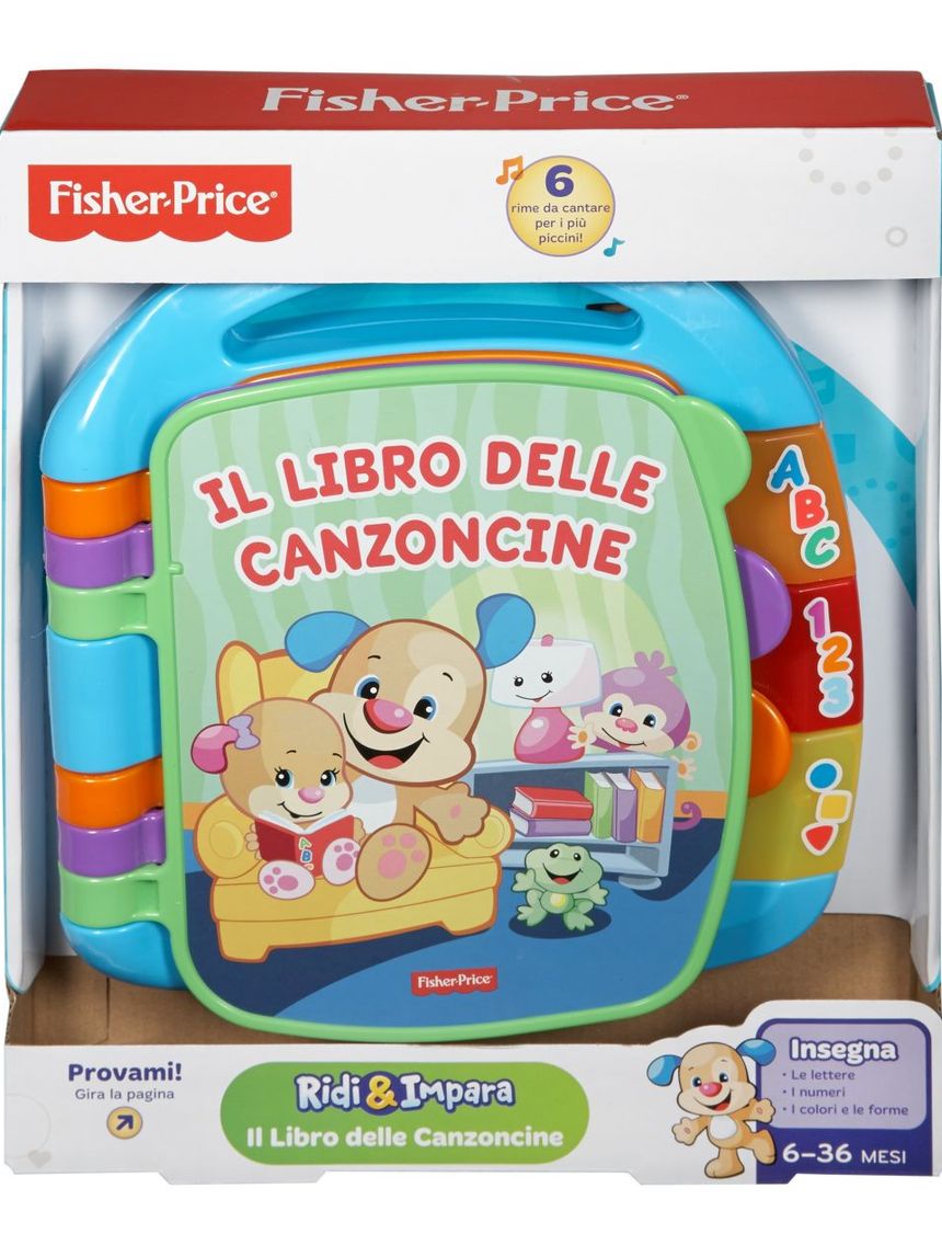 Fisher price - libro delle canzoncine ridi & impara