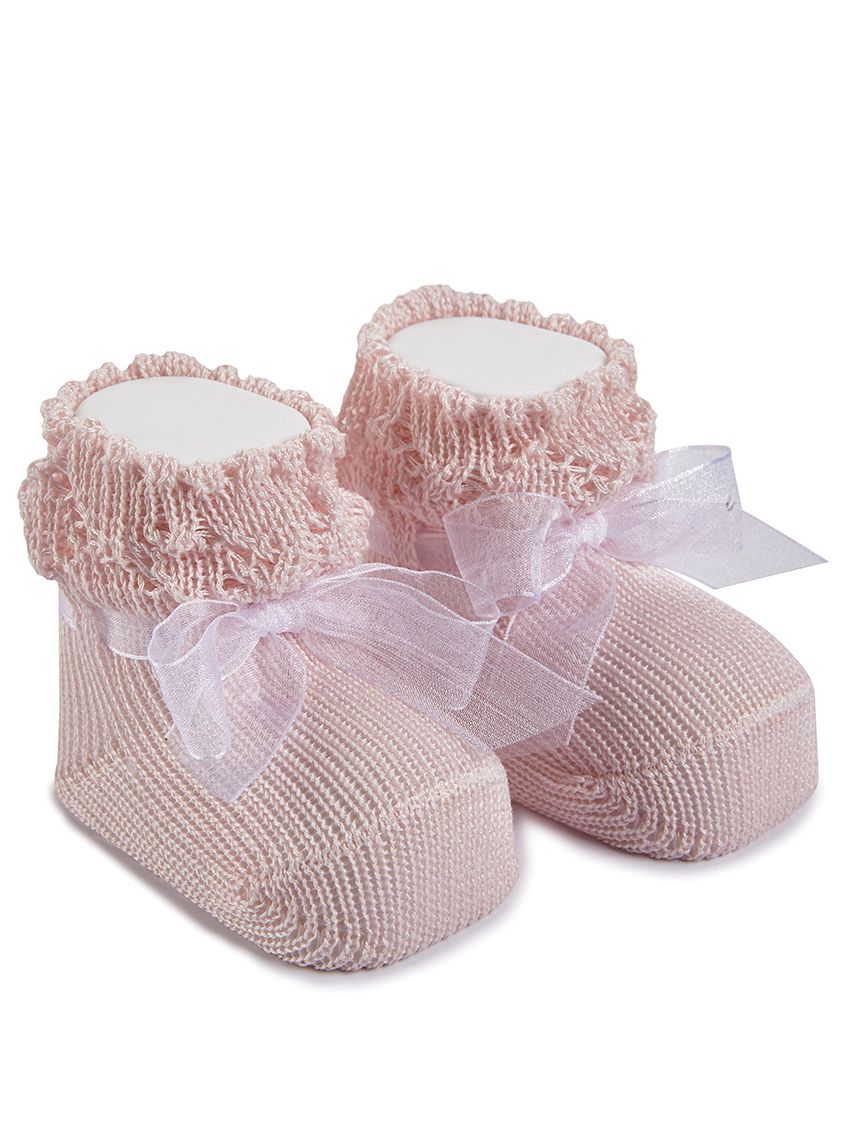 Scarpa tricot con fiocchetto