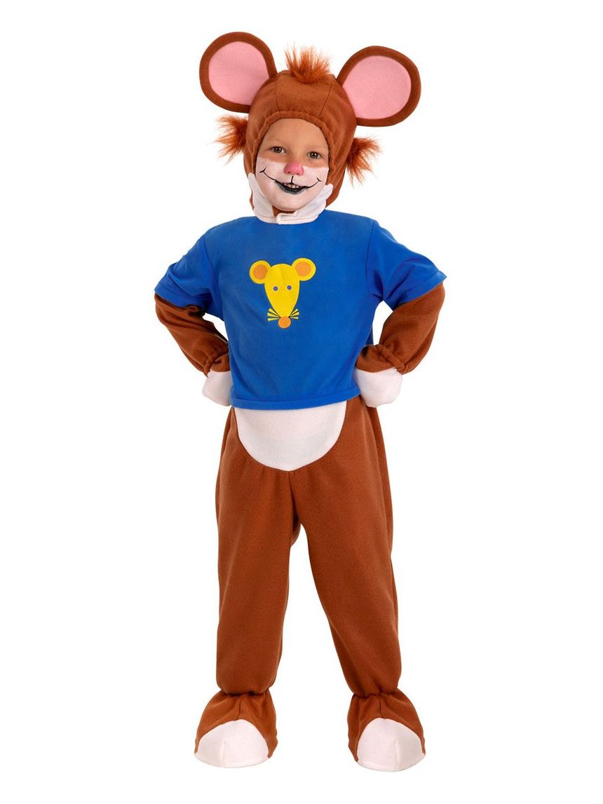 Costume topo tip in pile (24 mesi/4 anni)