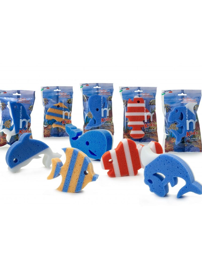 Spugna in cellulosa oceano soggetti assortiti