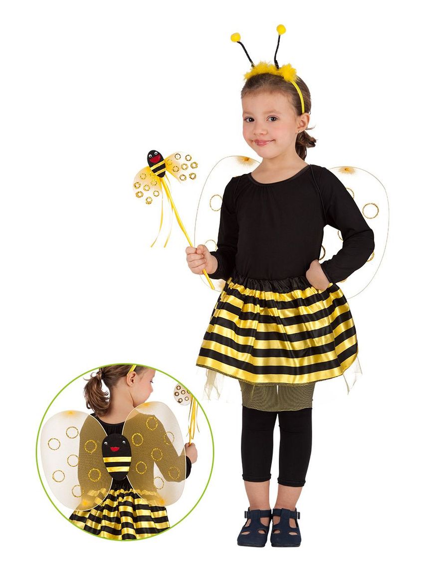 Set ape (ali cm.30x50, gonna cerchietto e bacchetta) dai 2 anni