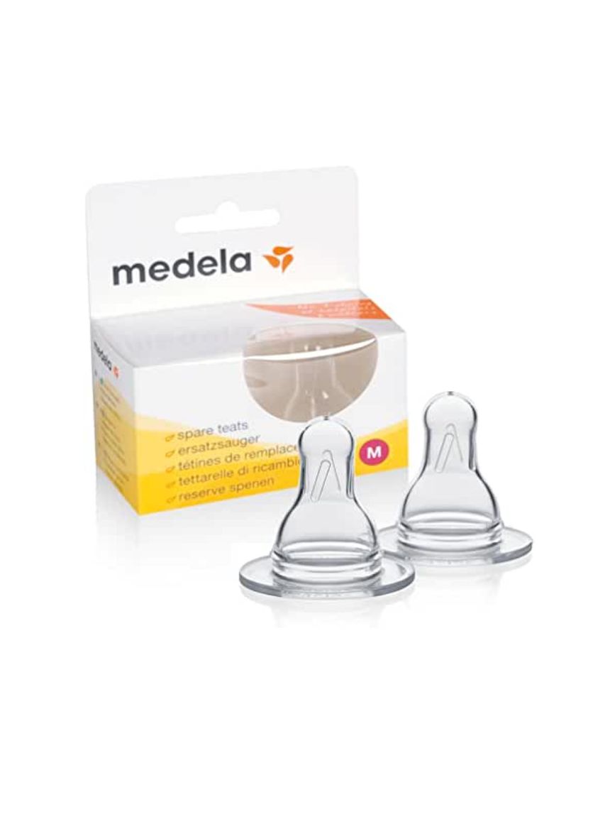 Tettarelle silicone con flusso medio - 2 pezzi - medela