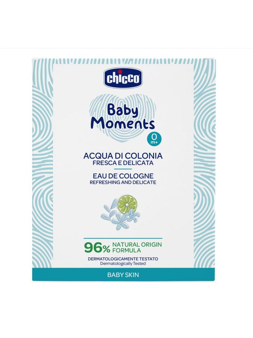 Acqua di colonia fresca e delicata chicco baby moments
