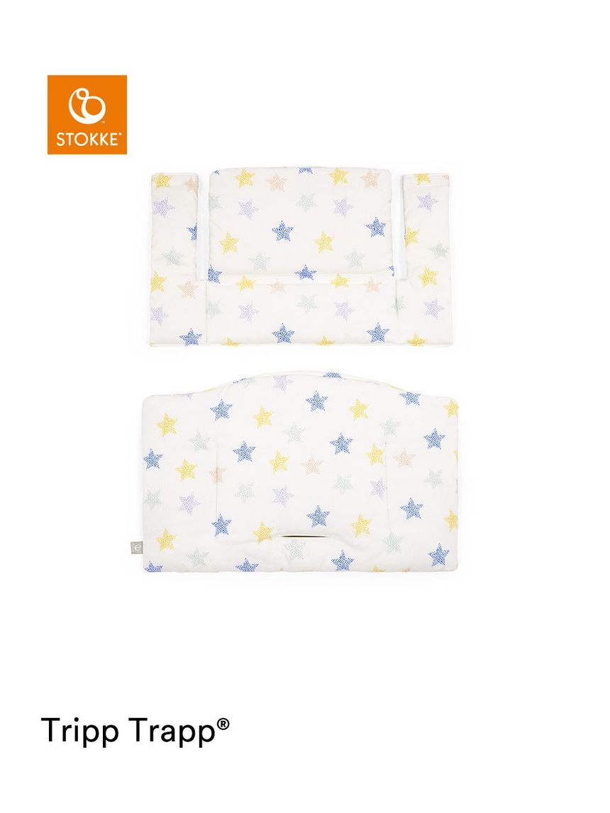 Tripp trapp® classic cushion stars multi ocs
cuscino per seggiolone, morbido e avvolgente per il tuo bambino