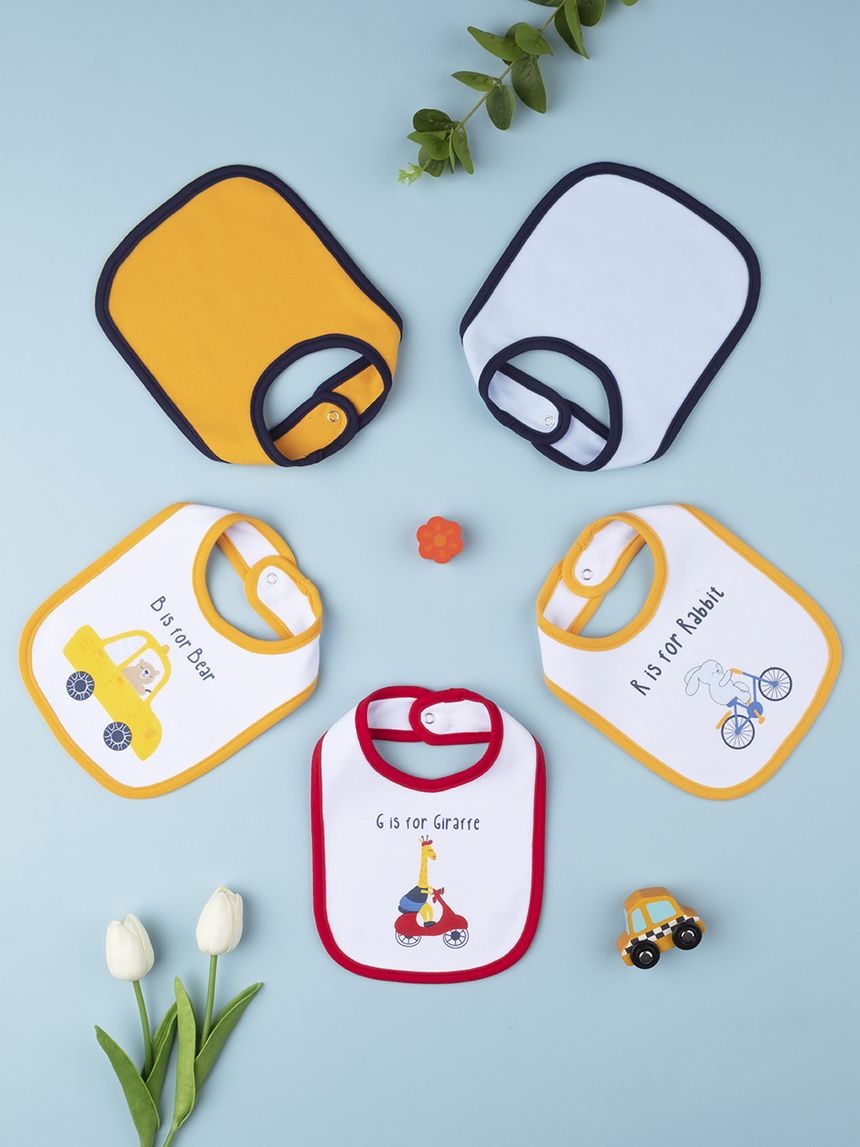 Pack 5 bavaglini boy