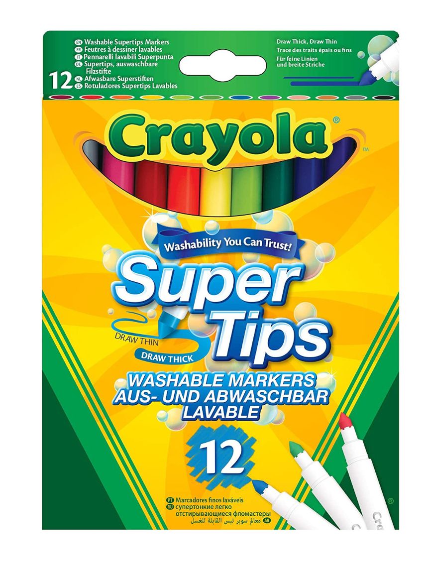 Crayola - 12 superpunta lavabili