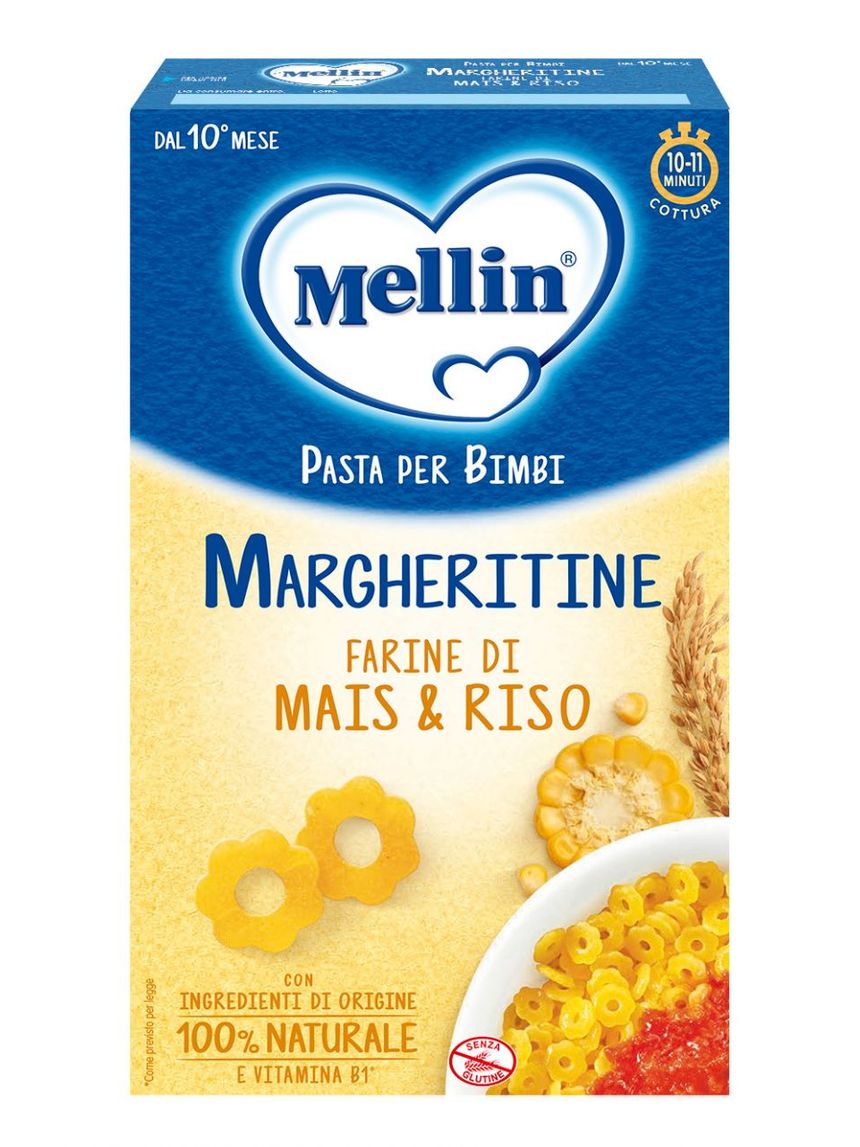 Mellin - la pasta dei bimbi 100% naturale margheritine con farina di mais e riso 280g