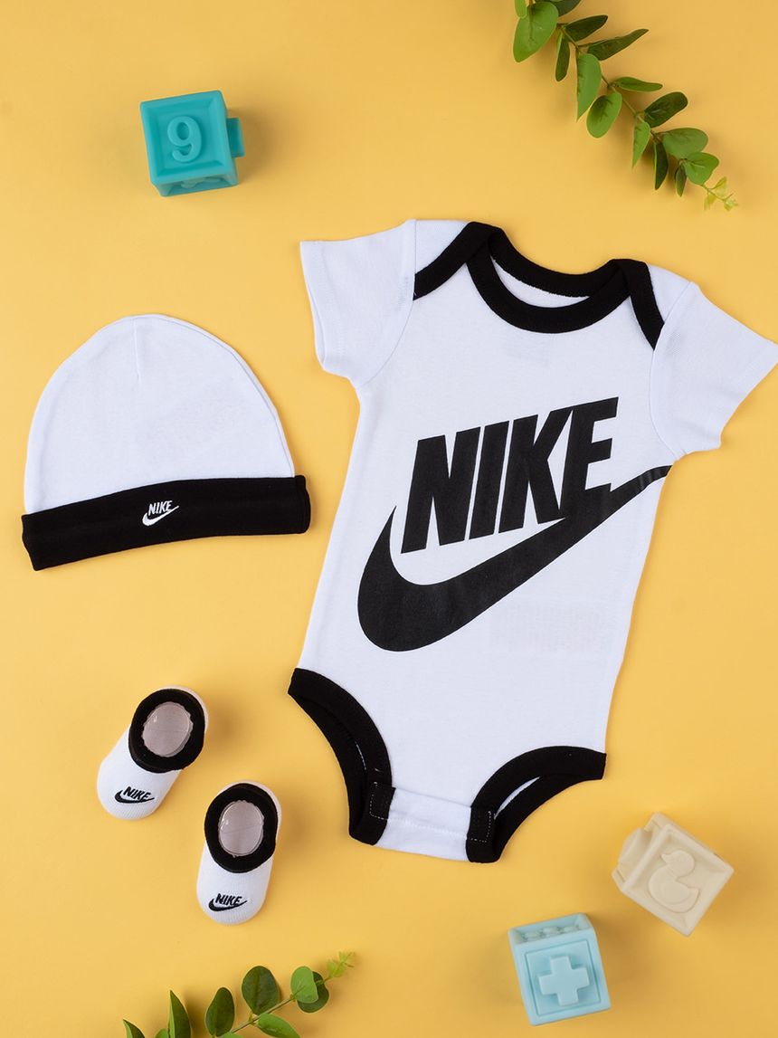 Set 3 pezzi "nike" black&white