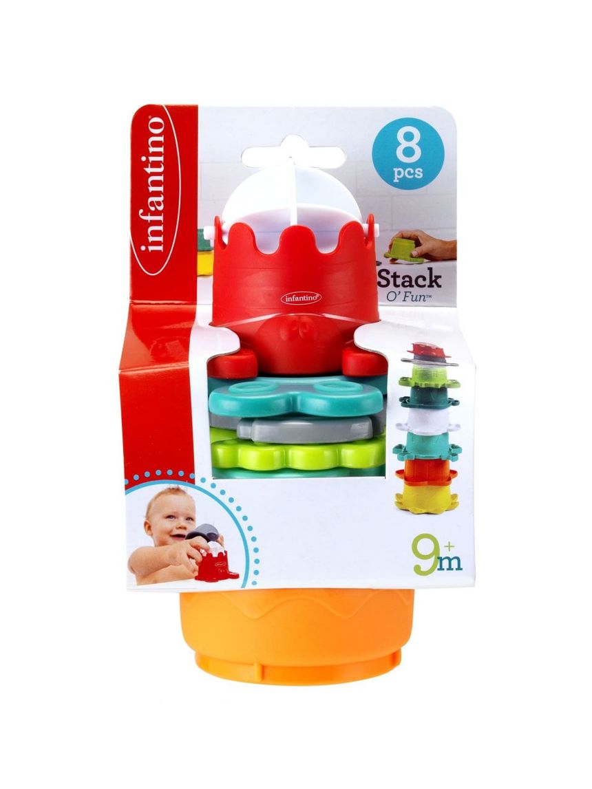 Infantino - tazze impilabili con forme marine