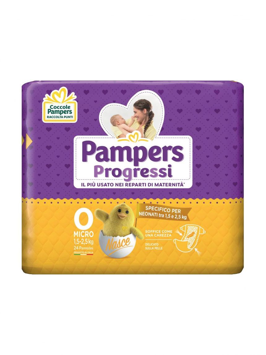Pannolini progressi micro tg. 0 (1.5-2.5kg) - 24 pz