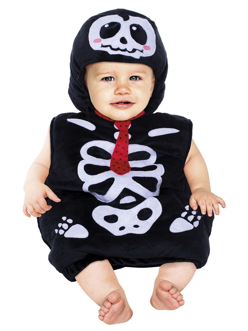 Costume scheletrino baby 0-12 mesi - carnaval queen