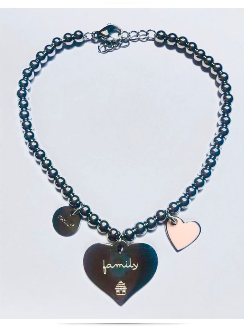 Bracciale family in acciaio -  mamijux