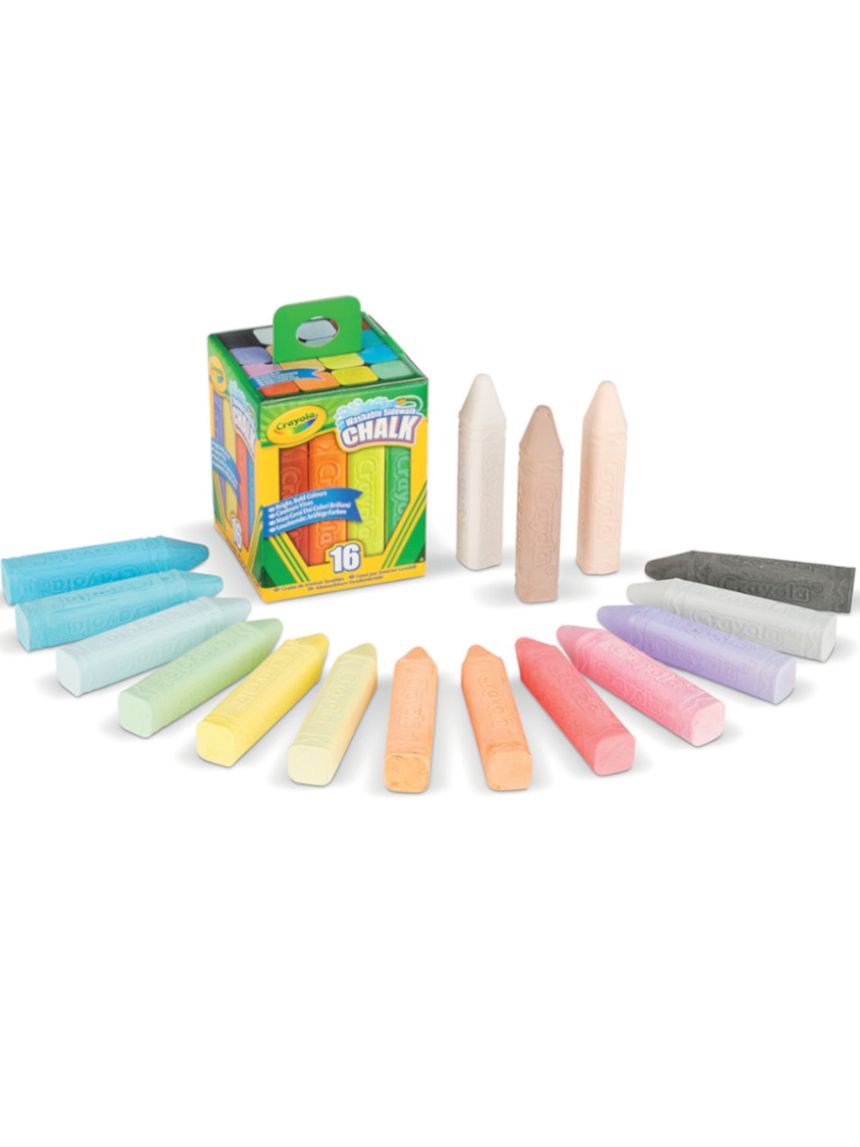 16 gessi per esterno lavabili 51-4008 - crayola