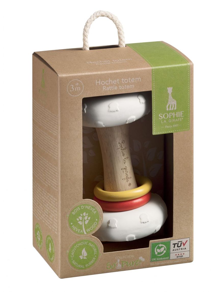 Sonaglio totem so'pure sophie la girafe (composizione 100% biologica) - vulli