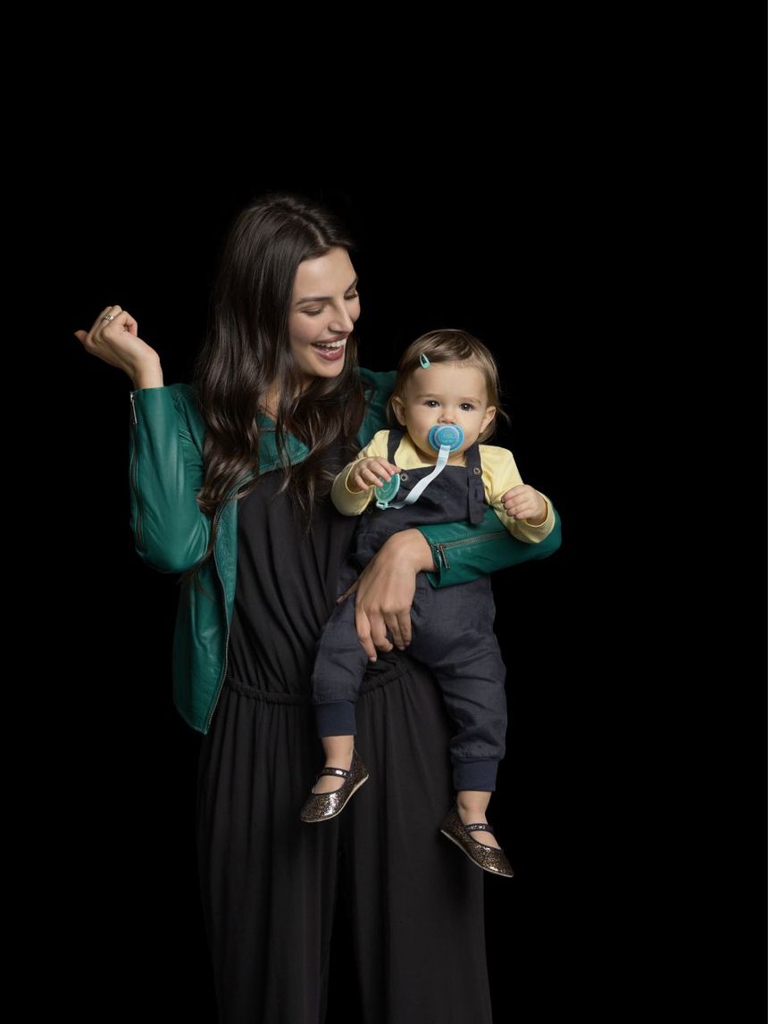 Catenella portasucchietto in tessuto azzurro - that's love