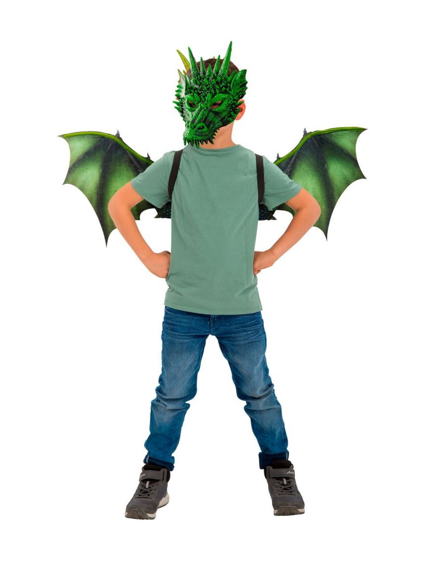 Set costume drago bimbo - ali + maschera (tg. 3+) - carnival toys