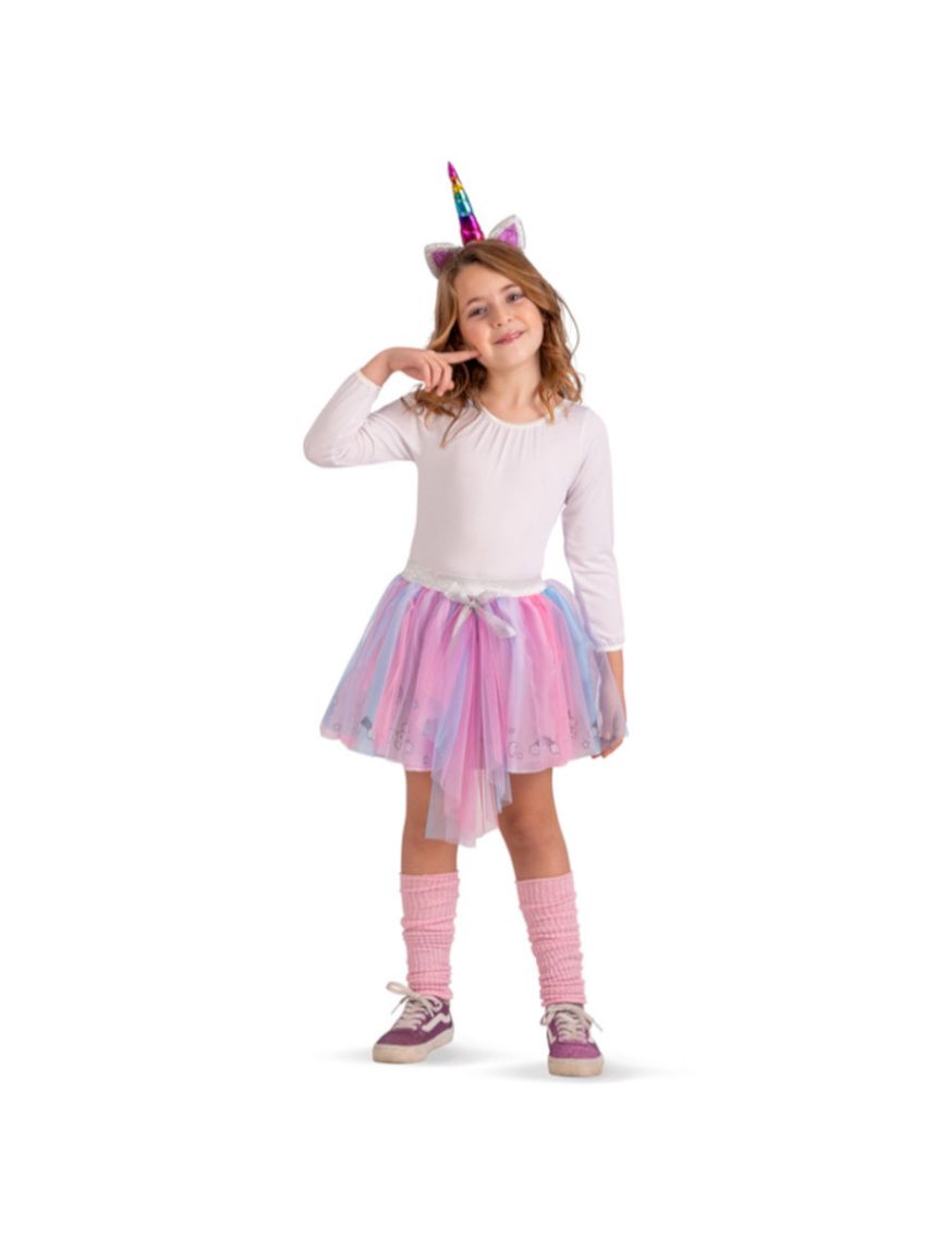 Set costume unicorno bimba - gonna e cerchietto (tg. 3+) - carnival toys
