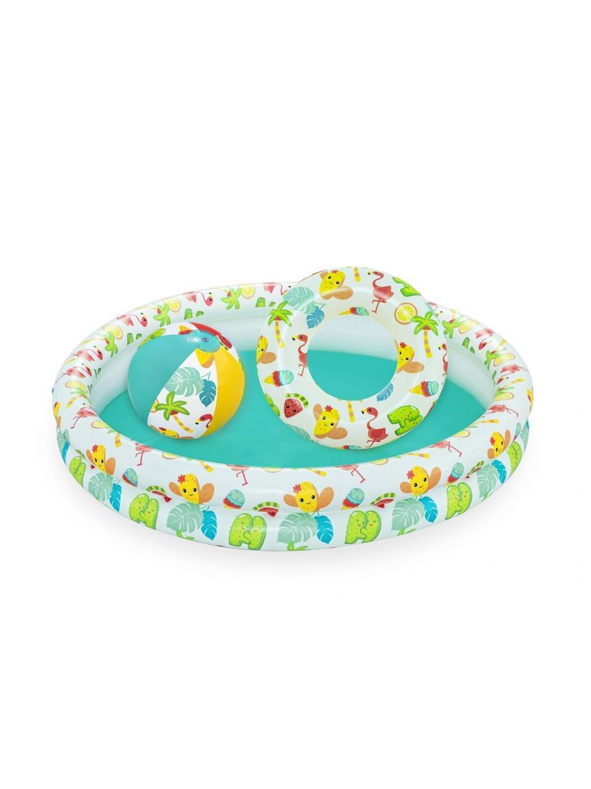 Set piscina barriera corallina a 2 anelli 122x20 cm - bestway