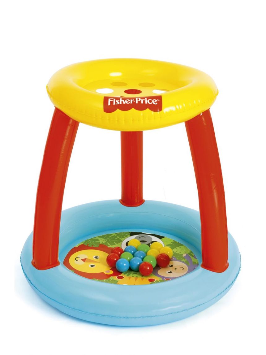 Piscinetta amici animali 89x89x84 cm struttura con tettuccio interattivo. include 15 palline colorate - bestway