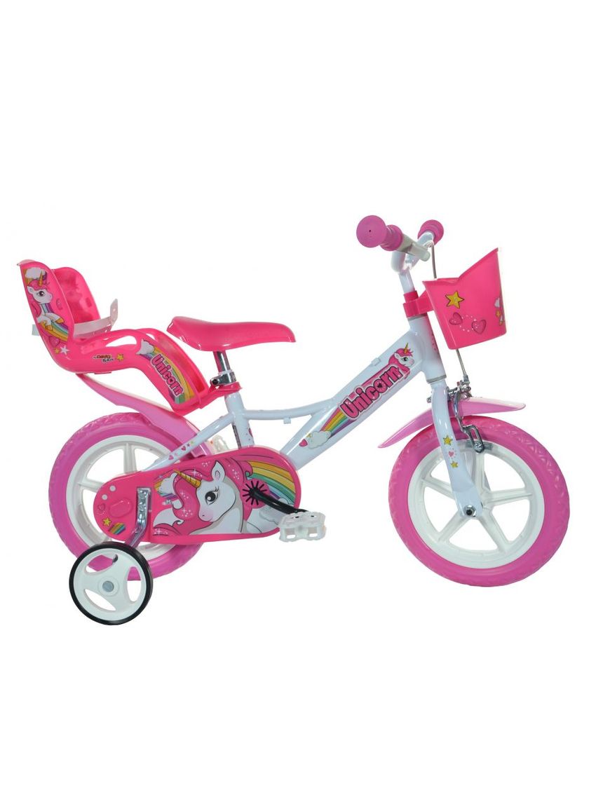 Bici bimba 12" unicorno 3-5 anni - dino bikes