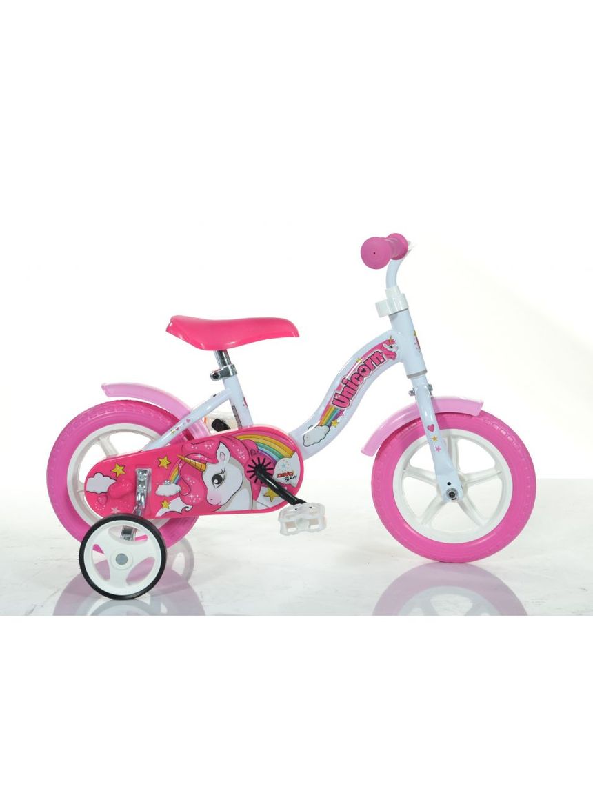 Bici bimba 10" unicorno 3-4 anni - dino bikes