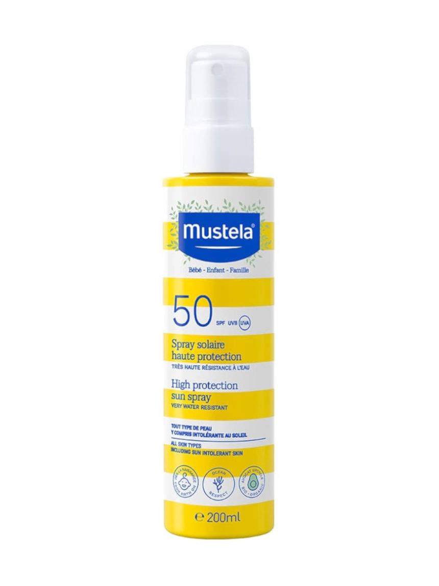 Spray latte solare spf50 protezione alta 200ml - mustela