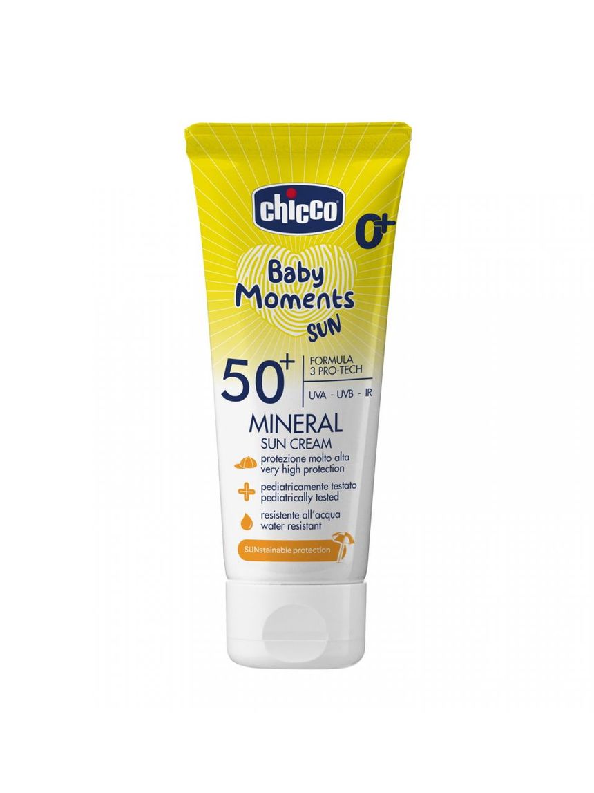 Crema solare mineral spf50+ 75ml - chicco