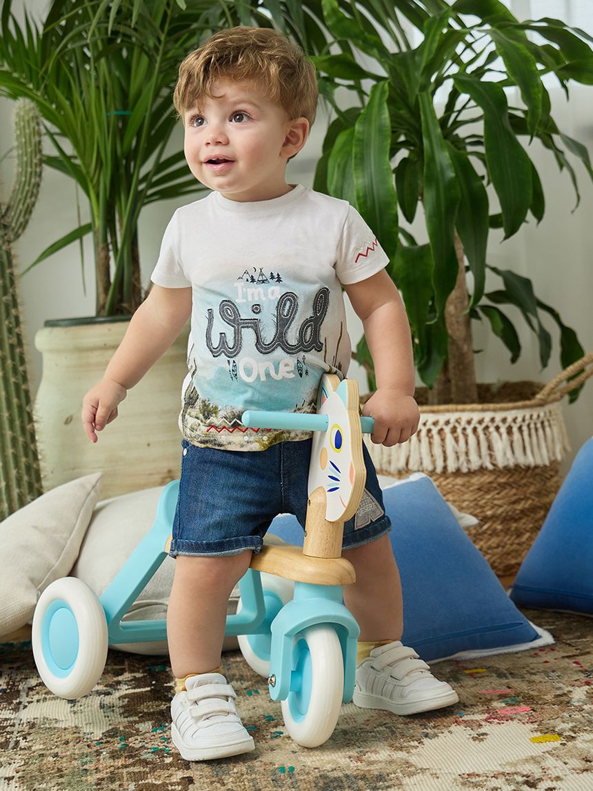 T-shirt bimbo maniche corte "wild"