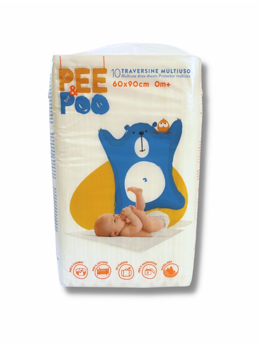 The pee & the poo traversine 90×60 - 10 pezzi
