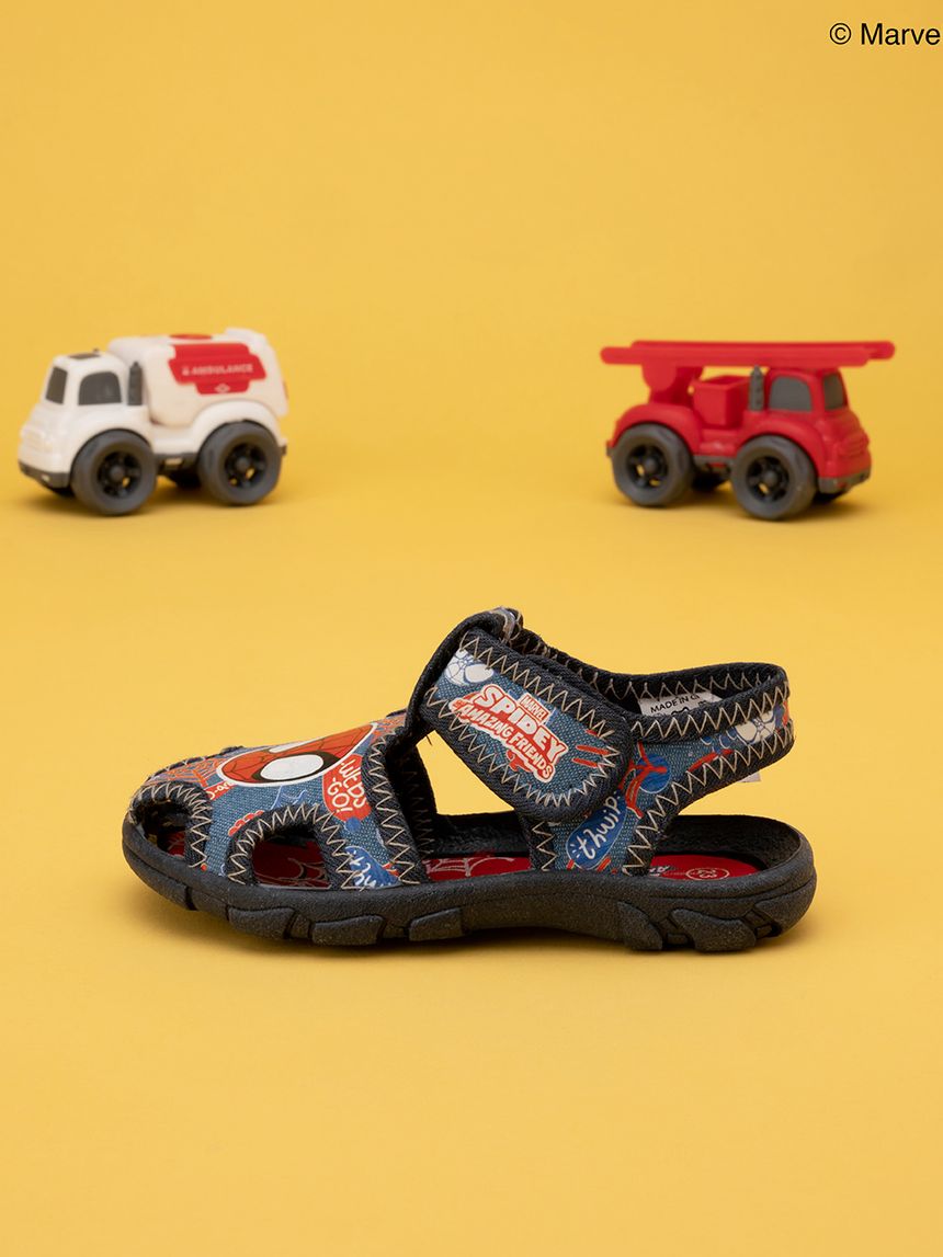 Sandalo bambino in tela spiderman